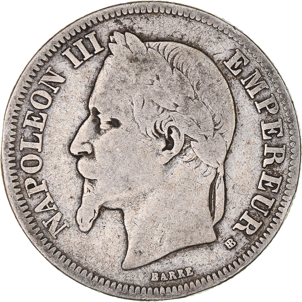 Coin, France, Napoleon III, Napoléon III, 2 Francs, 1866, Strasbourg