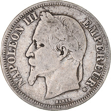 Coin, France, Napoleon III, Napoléon III, 2 Francs, 1866, Strasbourg
