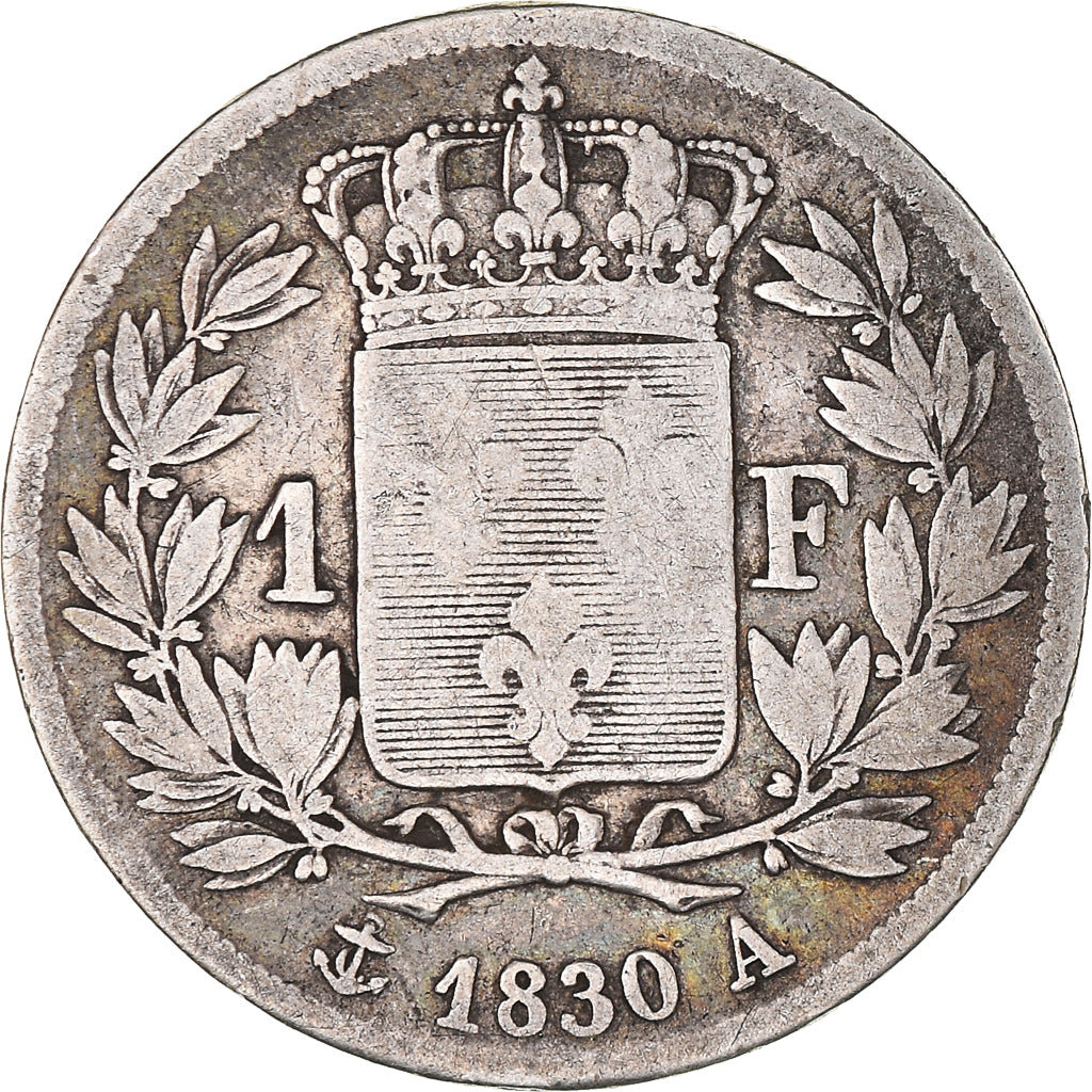 Monnaie, France, Charles X, Franc, 1830, Paris, TB, Argent, Gadoury:450