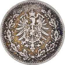 Coin, GERMANY - EMPIRE, Wilhelm I, 50 Pfennig, 1877, Berlin, EF(40-45), Silver