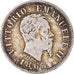 Münze, Italien, Vittorio Emanuele II, 50 Centesimi, 1863, Milan, S+, Silber