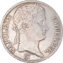 Moeda, França, Napoléon I, 5 Francs, 1811, Paris, VF(30-35), Prata, KM:694.1