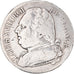 Moeda, França, Louis XVIII, 5 Francs, 1814, Paris, VF(20-25), Prata, KM:702.1