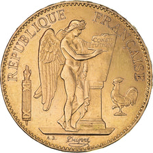 Munten, Frankrijk, Génie, 100 Francs, 1900, Paris, ZF+, Goud, KM:832