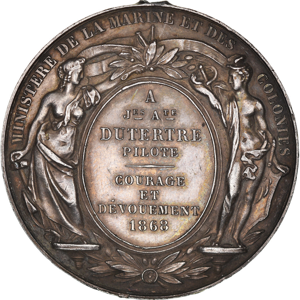 Frankreich, Medaille, Napoléon III, Sauvetage, Marine et Colonies, Shipping