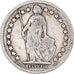 Münze, Schweiz, 1/2 Franc, 1900, Bern, S, Silber, KM:23