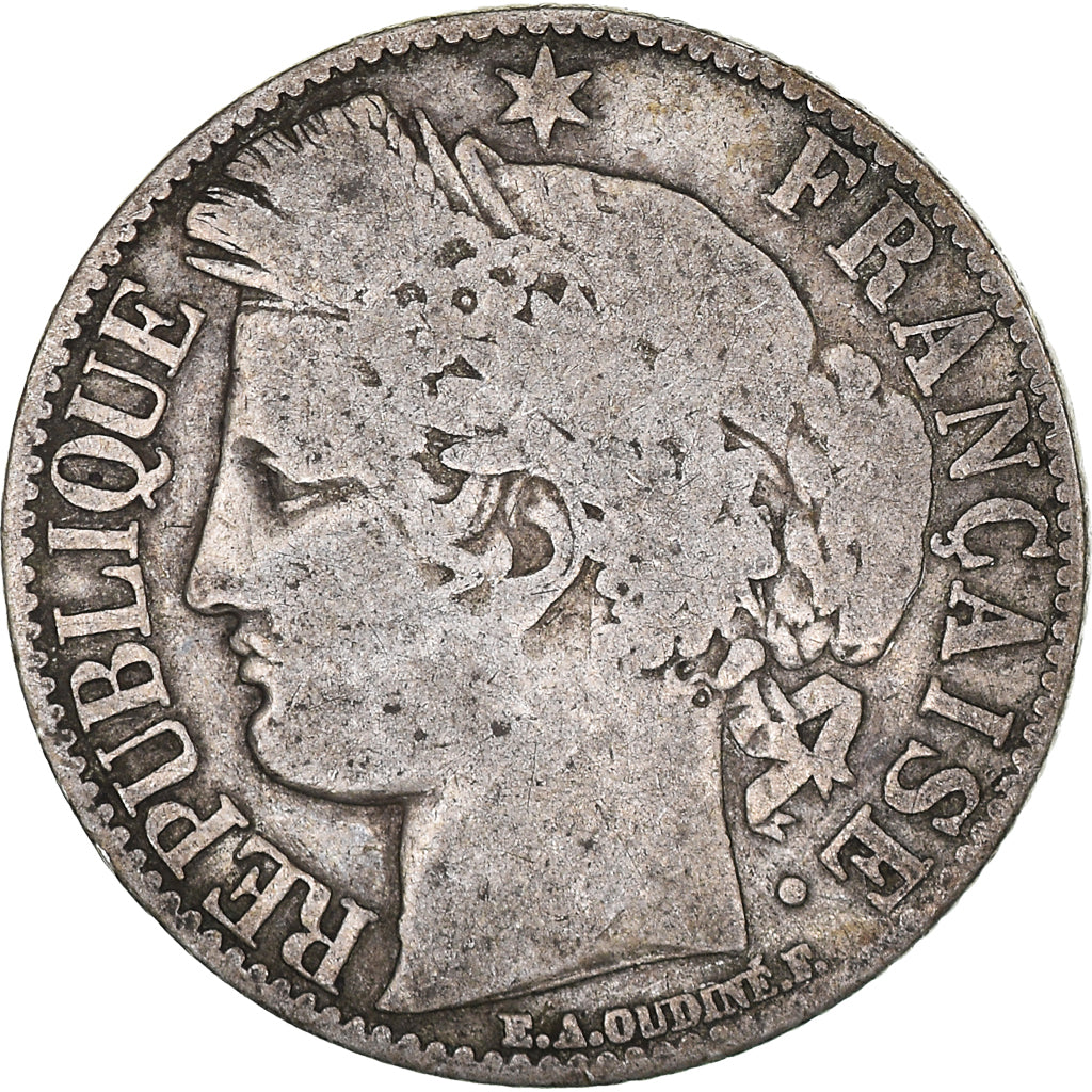 Munten, Frankrijk, Cérès, Franc, 1881, Paris, ZG+, Zilver, KM:822.1