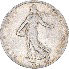 Moneta, Francia, Semeuse, 2 Francs, 1902, Paris, MB, Argento, KM:845.1
