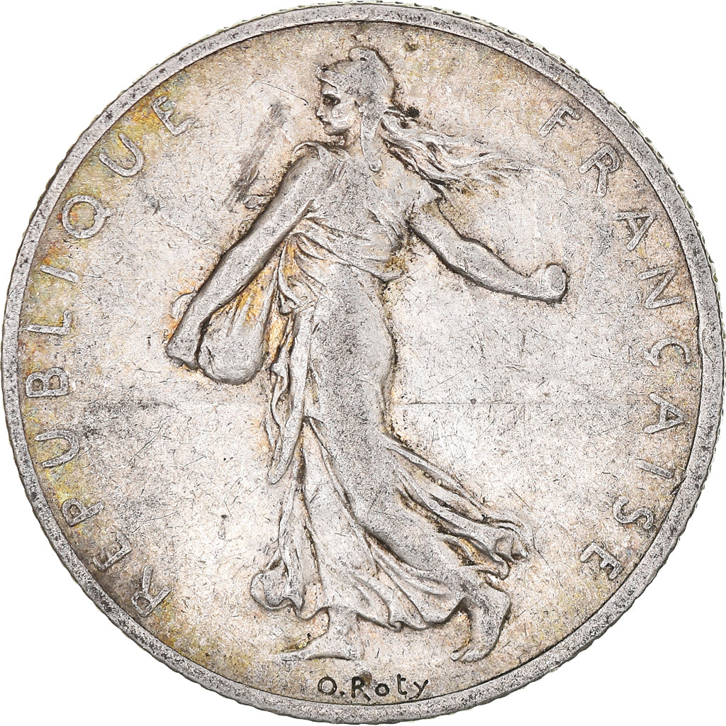 Coin, France, Semeuse, 2 Francs, 1908, Paris, VF(30-35), Silver, KM:845.1