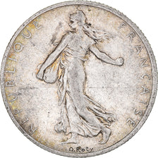 Coin, France, Semeuse, 2 Francs, 1908, Paris, VF(30-35), Silver, KM:845.1