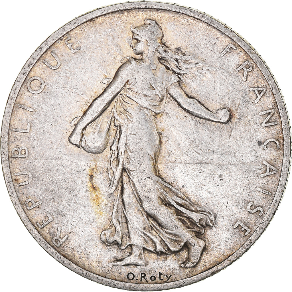 Münze, Frankreich, Semeuse, 2 Francs, 1910, Paris, S+, Silber, KM:845.1