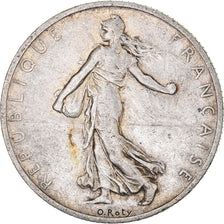 Münze, Frankreich, Semeuse, 2 Francs, 1910, Paris, S+, Silber, KM:845.1