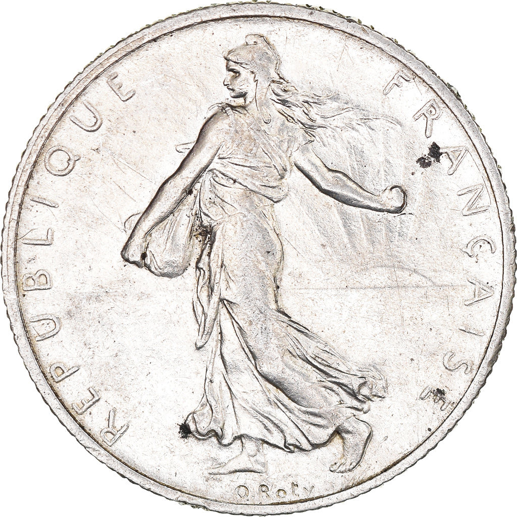 Coin, France, Semeuse, 2 Francs, 1915, Paris, AU(50-53), Silver, KM:845.1
