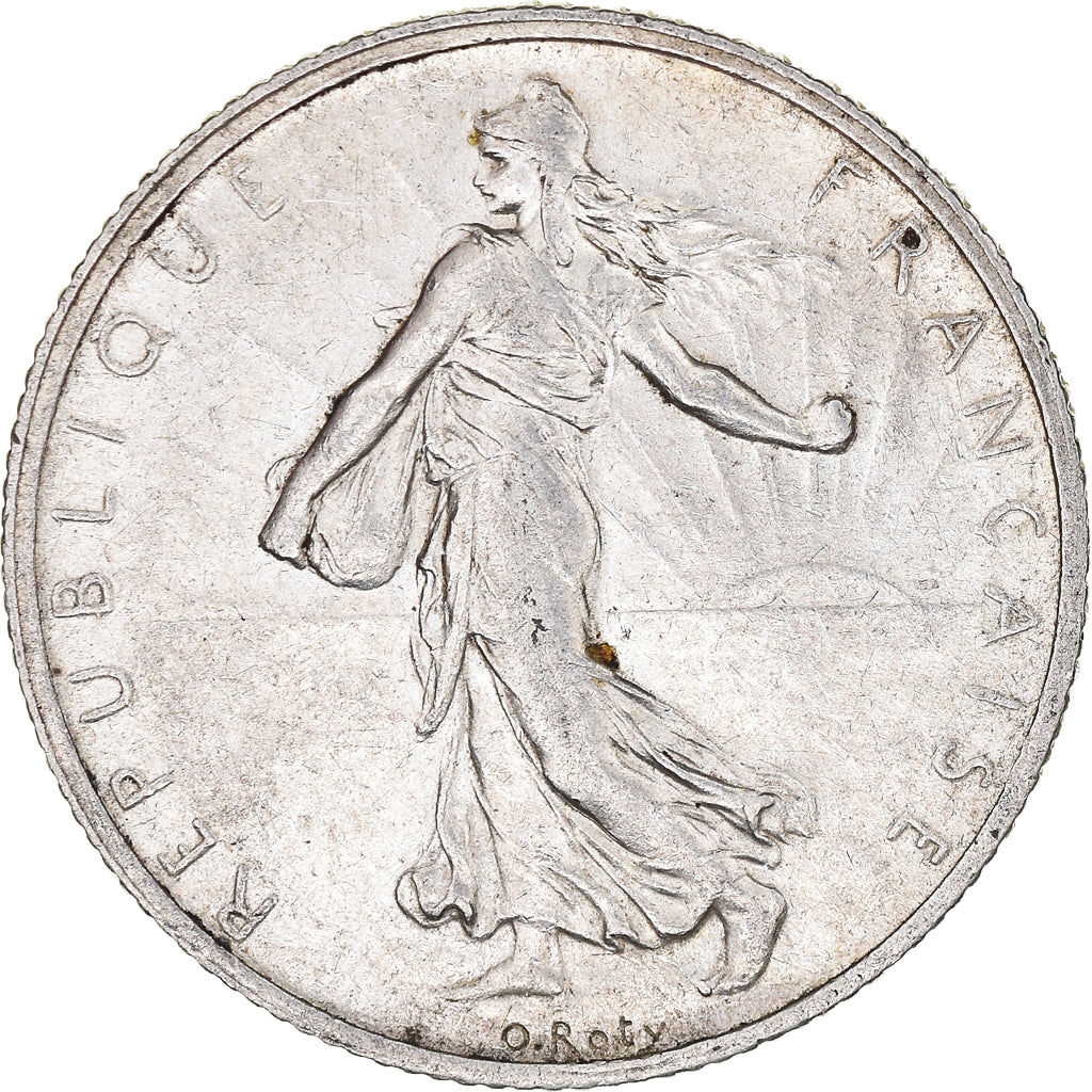 Coin, France, Semeuse, 2 Francs, 1915, Paris, AU(50-53), Silver, KM:845.1