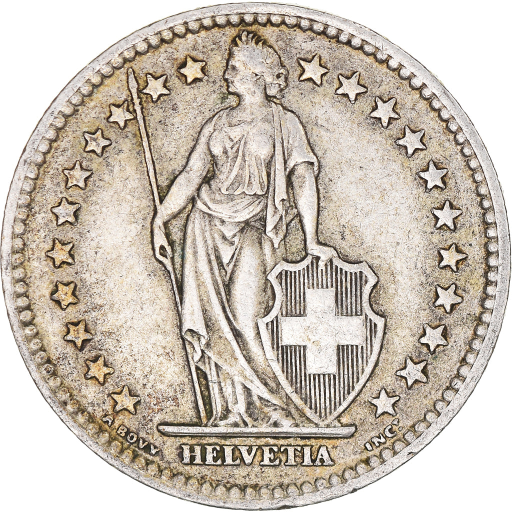 Moneta, Svizzera, 2 Francs, 1958, Bern, BB+, Argento, KM:21