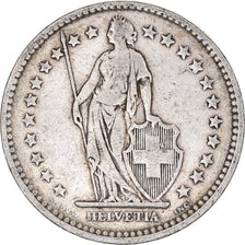 Coin, Switzerland, 2 Francs, 1908, Bern, VF(30-35), Silver, KM:21