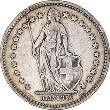 Moeda, Suíça, 2 Francs, 1920, Bern, VF(30-35), Prata, KM:21