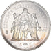 France, 50 Francs, Hercule, 1977, Paris, Silver, MS(64), Gadoury:882, KM:941.1
