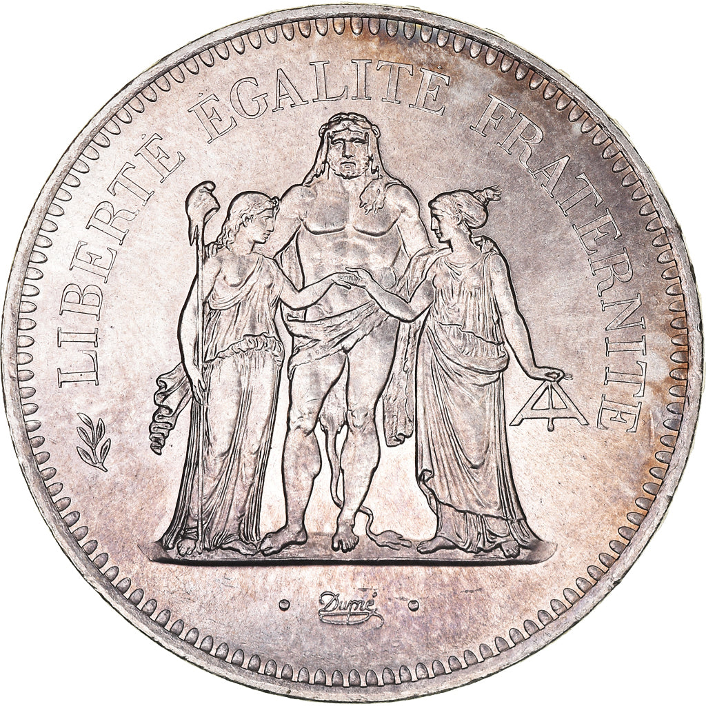 Münze, Frankreich, Hercule, 50 Francs, 1976, Paris, UNZ+, Silber, KM:941.1