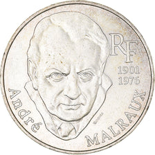 Moneda, Francia, André Malraux, 100 Francs, 1997, MBC+, Plata, KM:1188