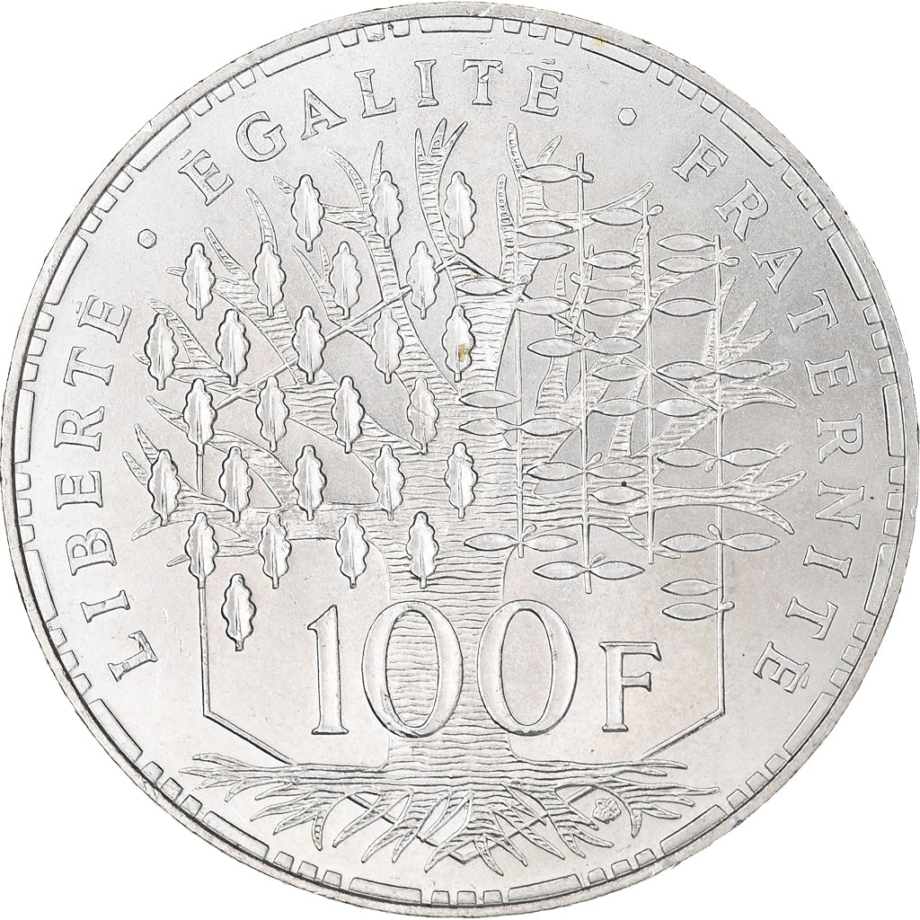 Coin, France, Panthéon, 100 Francs, 1984, Paris, MS(60-62), Silver, KM:951.1
