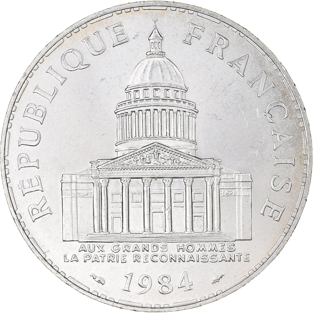 Coin, France, Panthéon, 100 Francs, 1984, Paris, MS(60-62), Silver, KM:951.1