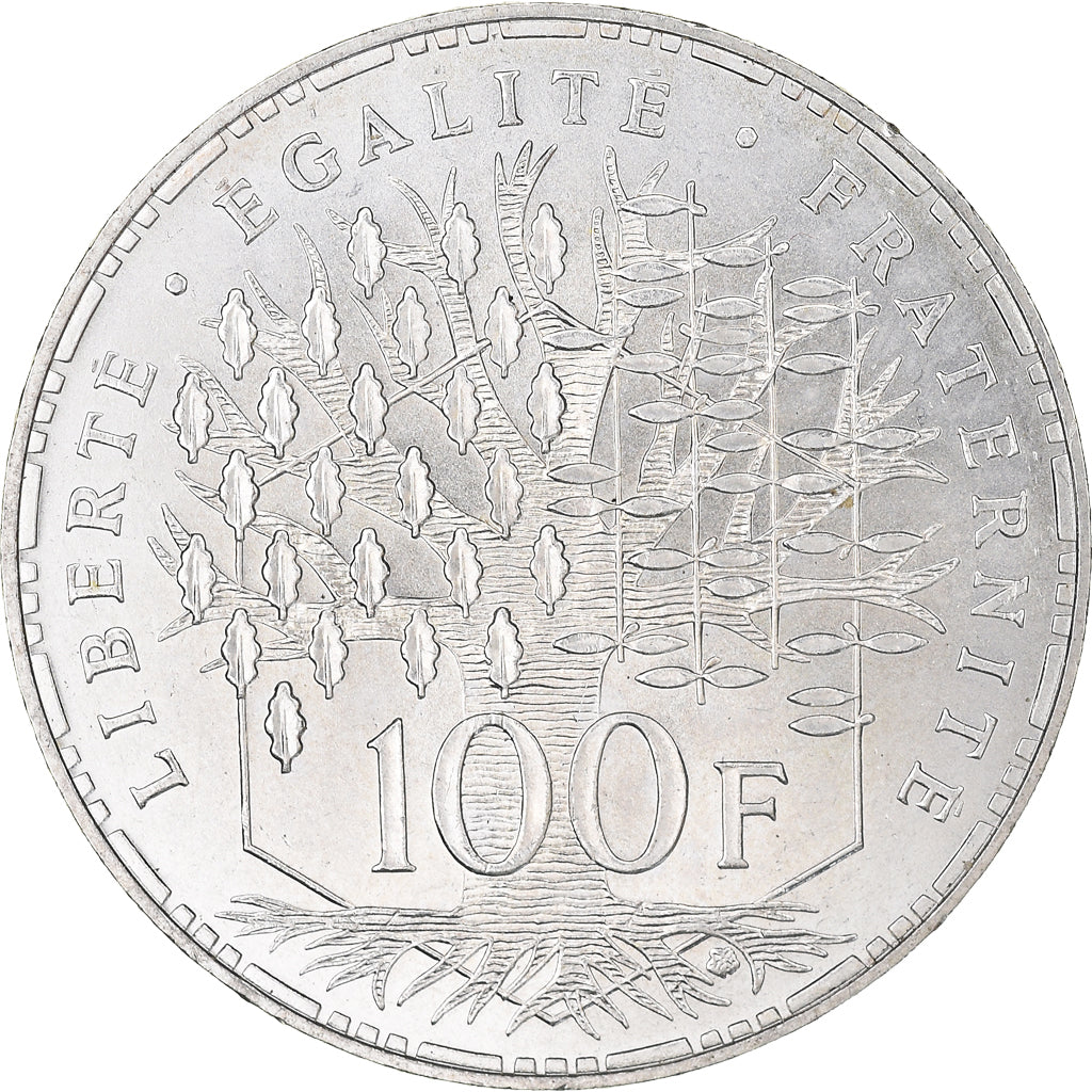 Coin, France, Panthéon, 100 Francs, 1984, Paris, MS(60-62), Silver, KM:951.1