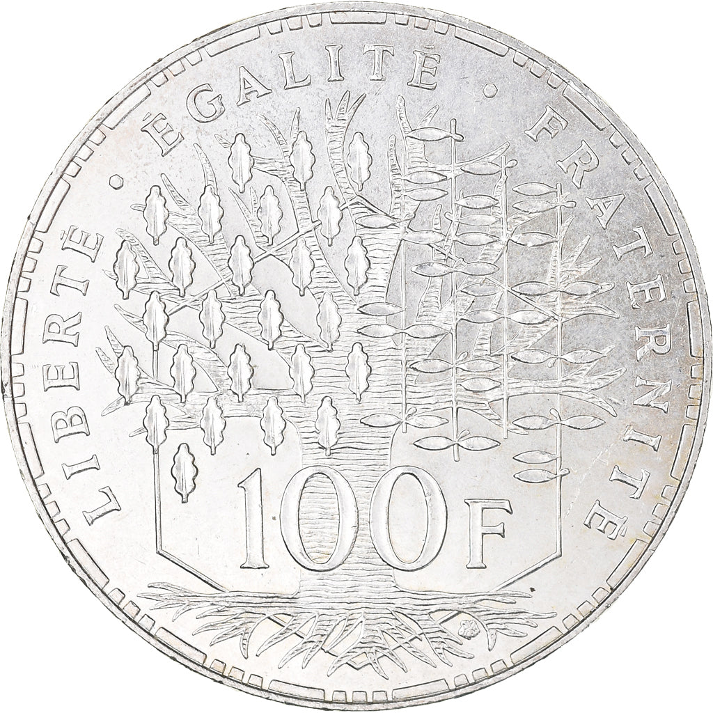Moneta, Francia, Panthéon, 100 Francs, 1983, Paris, SPL, Argento, KM:951.1