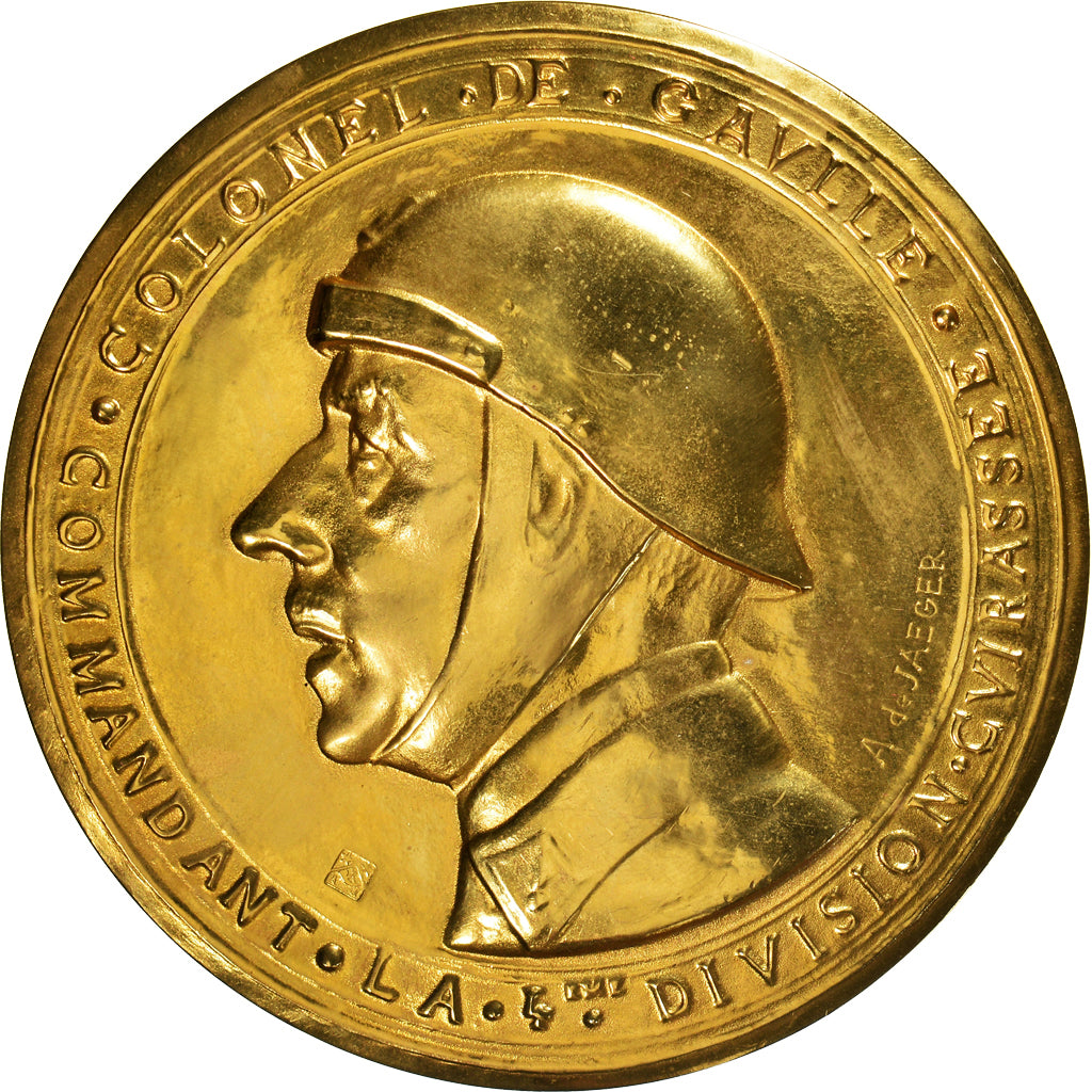 Francia, medalla, Colonel de Gaulle, Commandant de la 4eme division cuirassée