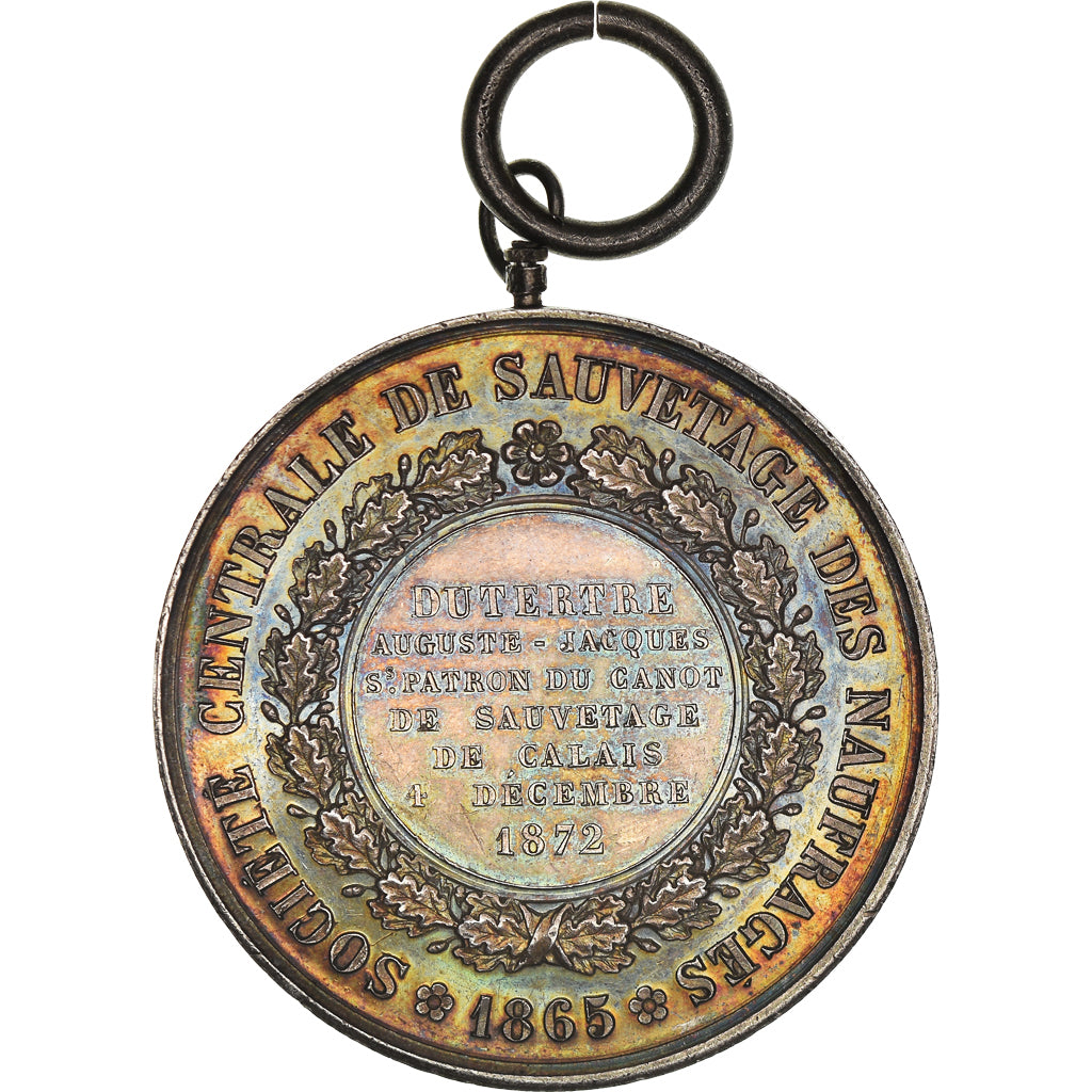 França, Medal, Société Centrale de Sauvetage des Naufragés, Calais