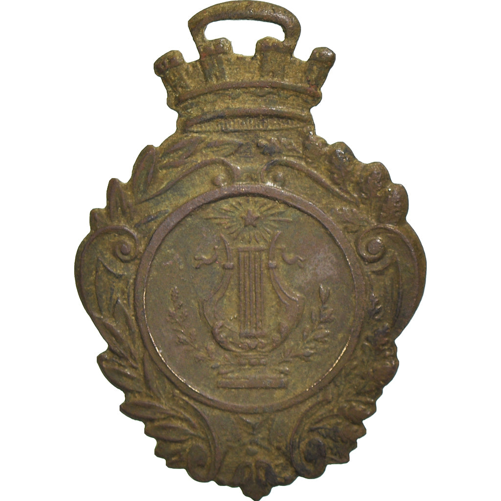 Frankreich, Medaille, Souvenir du festival de Reims, Musique, 1876, S+, Kupfer