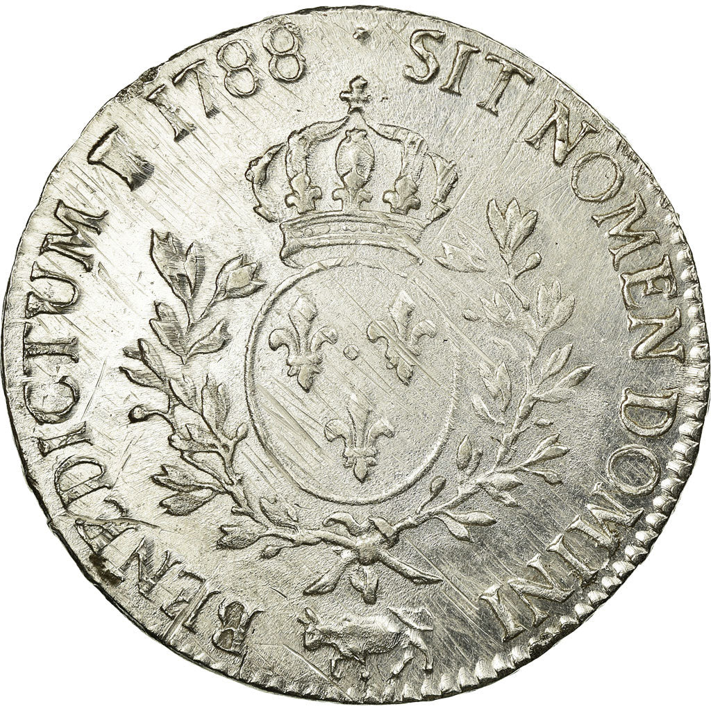 Moneta, Francja, Louis XVI, Écu de Béarn aux branches d'olivier, Ecu, 1788