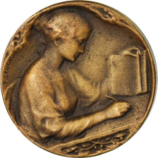 France, Medal, Education, Instruction Elémentaire, Lenoir, AU(55-58), Bronze
