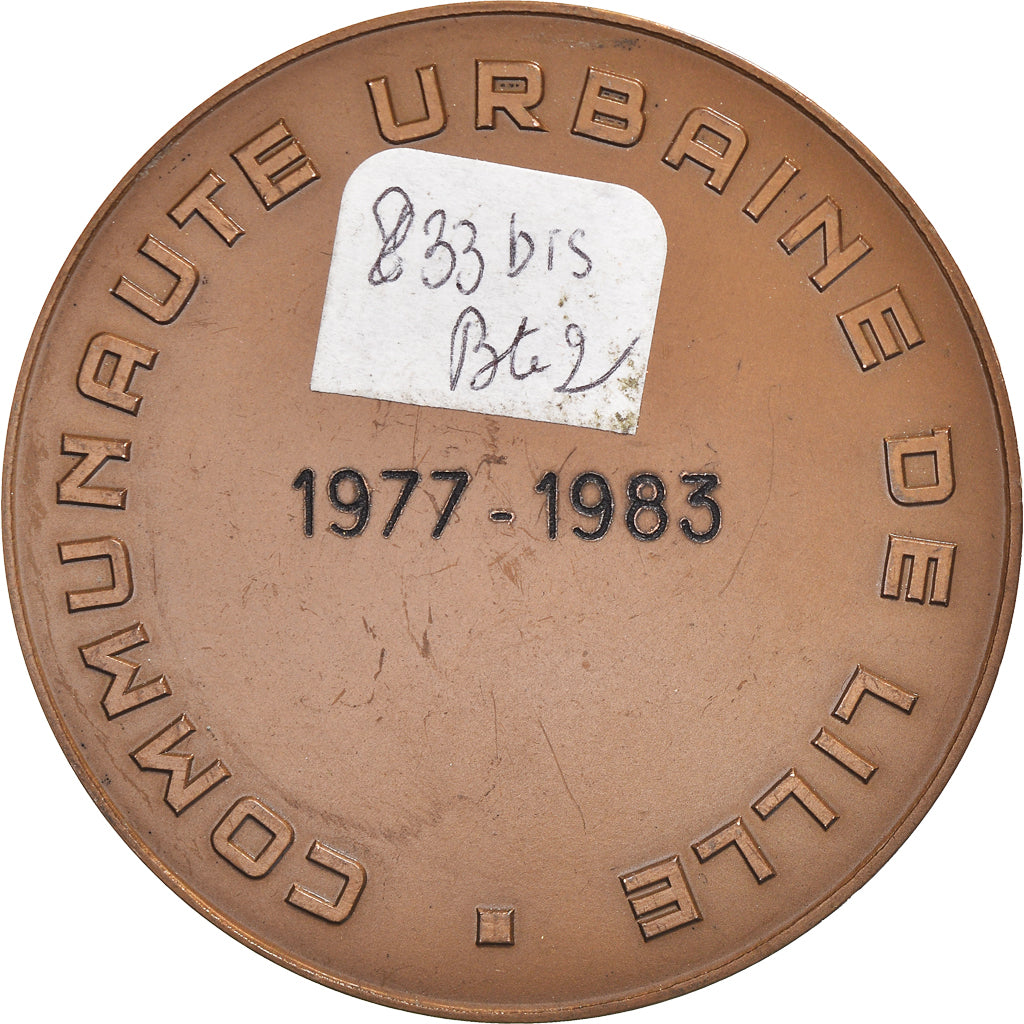 France, Medal, Communauté urbaine de Lille, 1983, Roy, AU(55-58), Bronze