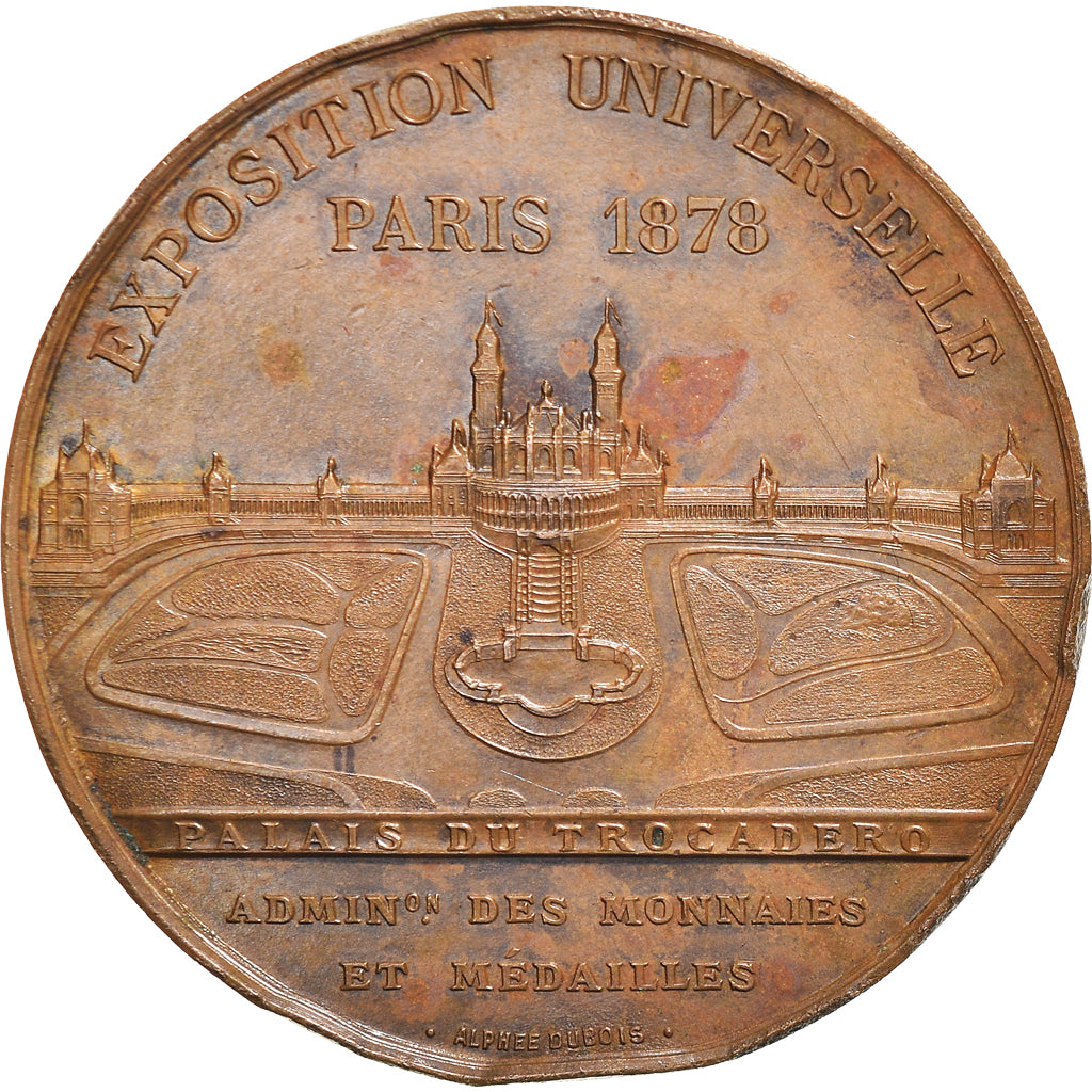 France, Médaille, Exposition Universelle de Paris, Trocadéro, 1878, Oudiné