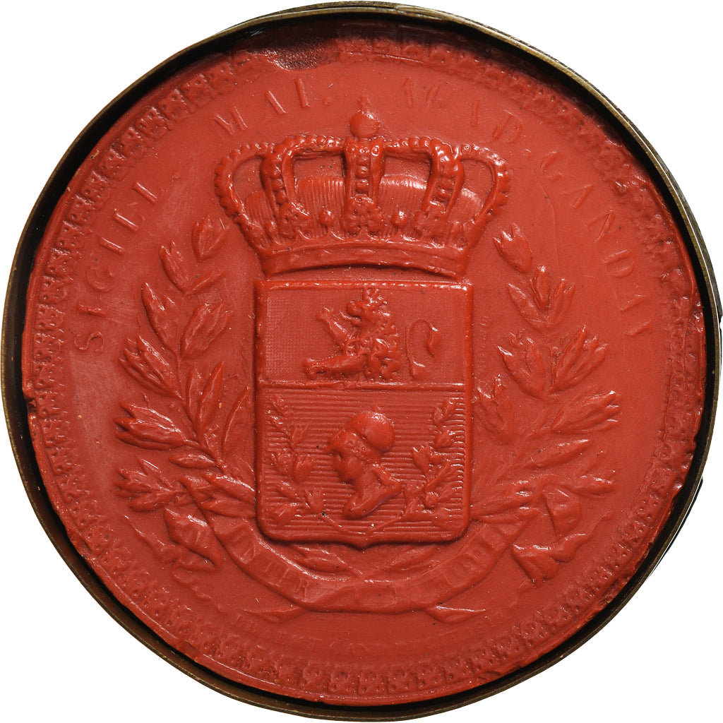 Belgio, Sceau, Université de Gent, 1819, BB, Cire Rouge