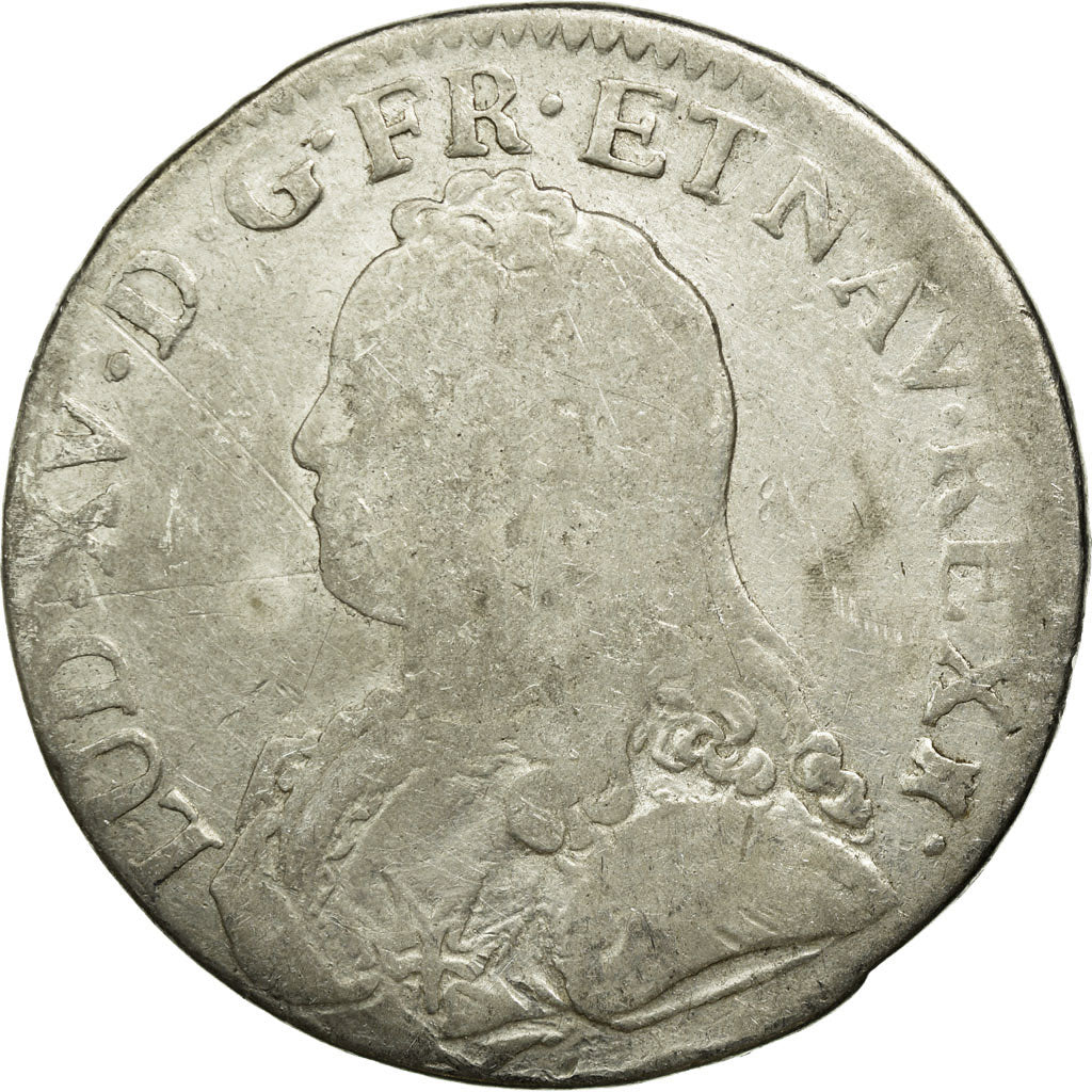 Münze, Frankreich, Louis XV, Ecu, 1730, Toulouse, SGE, Silber, Gadoury:321