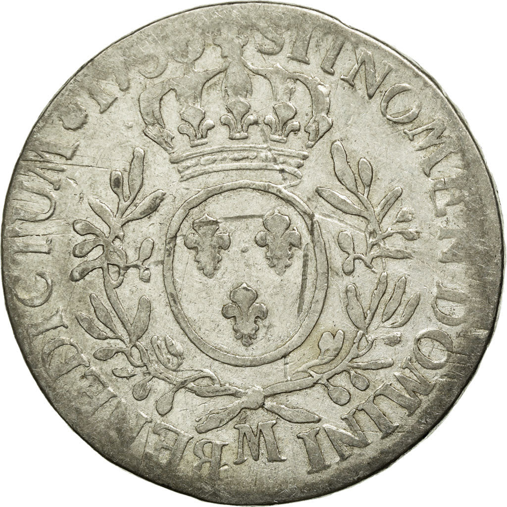 Münze, Frankreich, Louis XV, Ecu, 1730, Toulouse, SGE, Silber, Gadoury:321