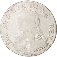 Francia, Louis XV, Écu aux branches d'olivier, 1726, La Rochelle, B, KM 486.9