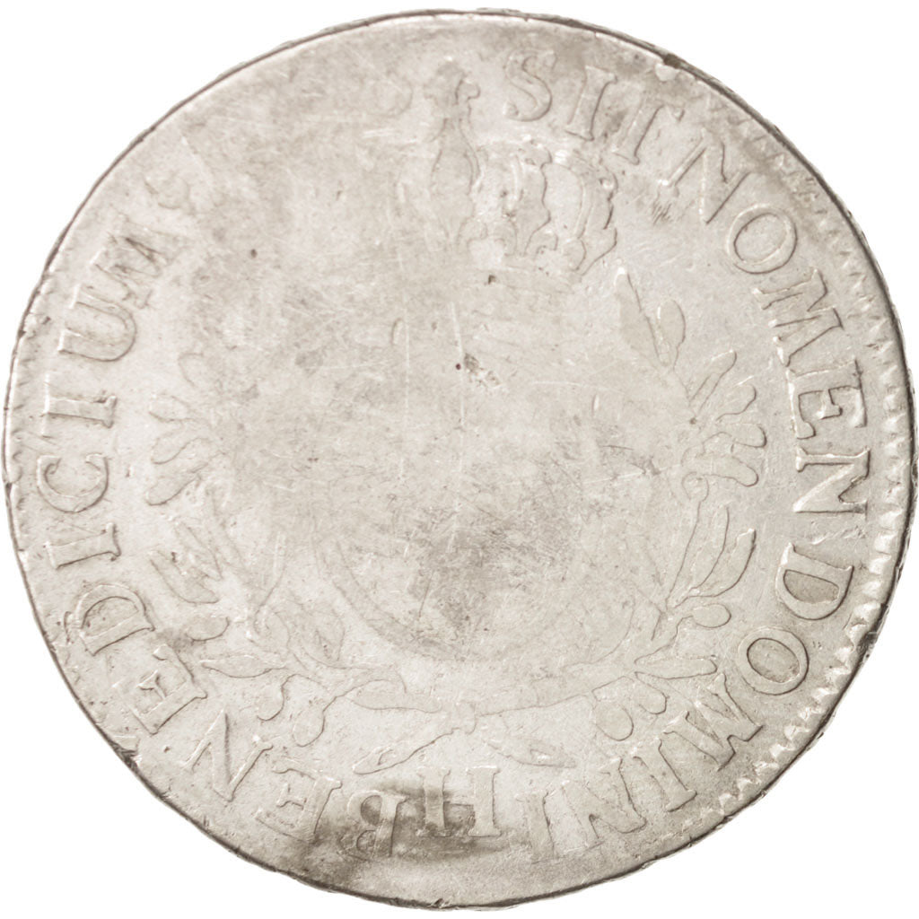 Francia, Louis XV, Écu aux branches d'olivier, 1726, La Rochelle, B, KM 486.9