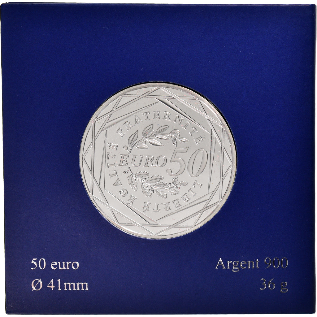 Frankreich, Semeuse, 50 Euro, 2010, Paris, STGL, Silber, KM:1644