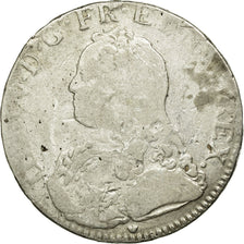 Coin, France, Louis XV, Écu aux branches d'olivier, Ecu, 1735, Aix, VG(8-10)