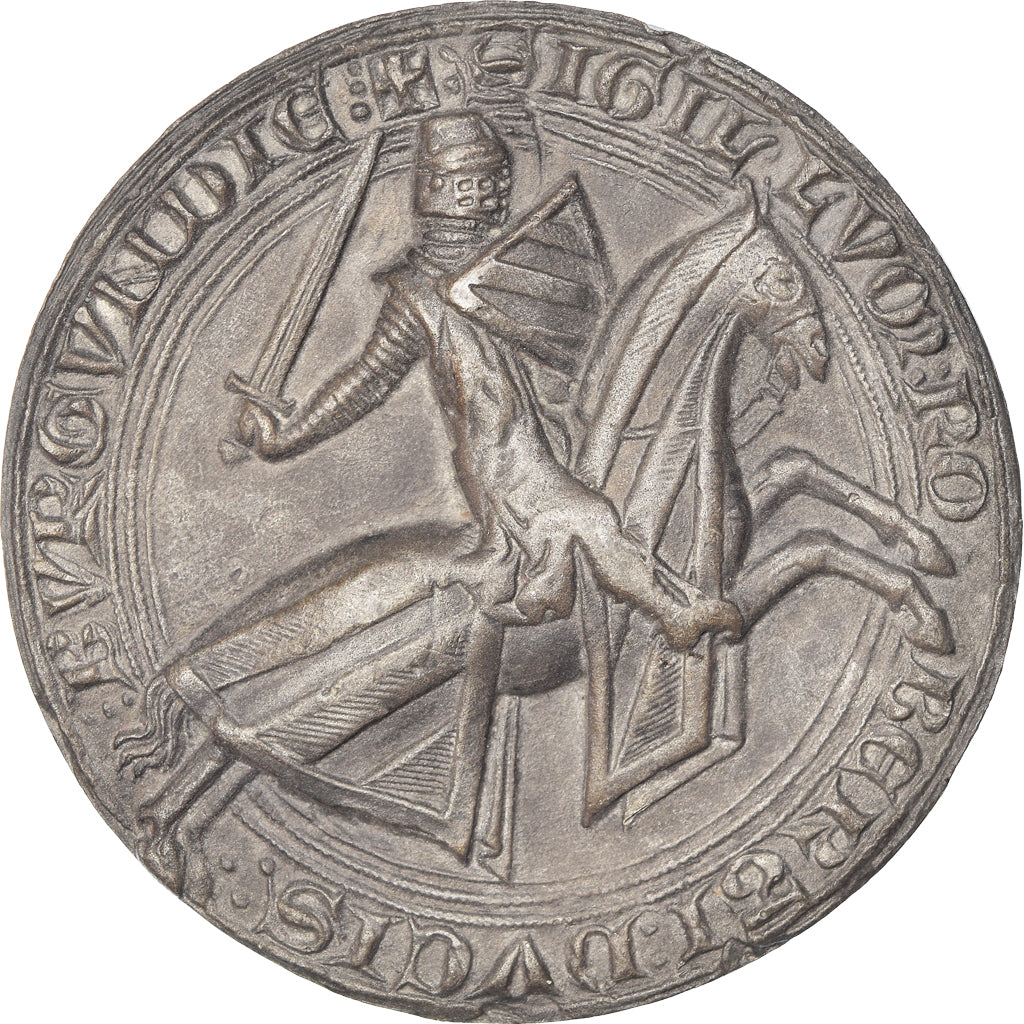 France, Médaille, Reproduction du Sceau de Robert II de Bourgogne, History