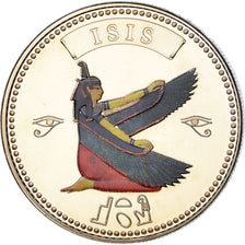 Egypt, Medal, Trésors d'Egypte, Isis, History, MS(65-70), Copper-nickel