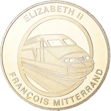 France, Medal, Tunnel sous la Manche - Elizabeth II, Mitterrand, Politics, 1994