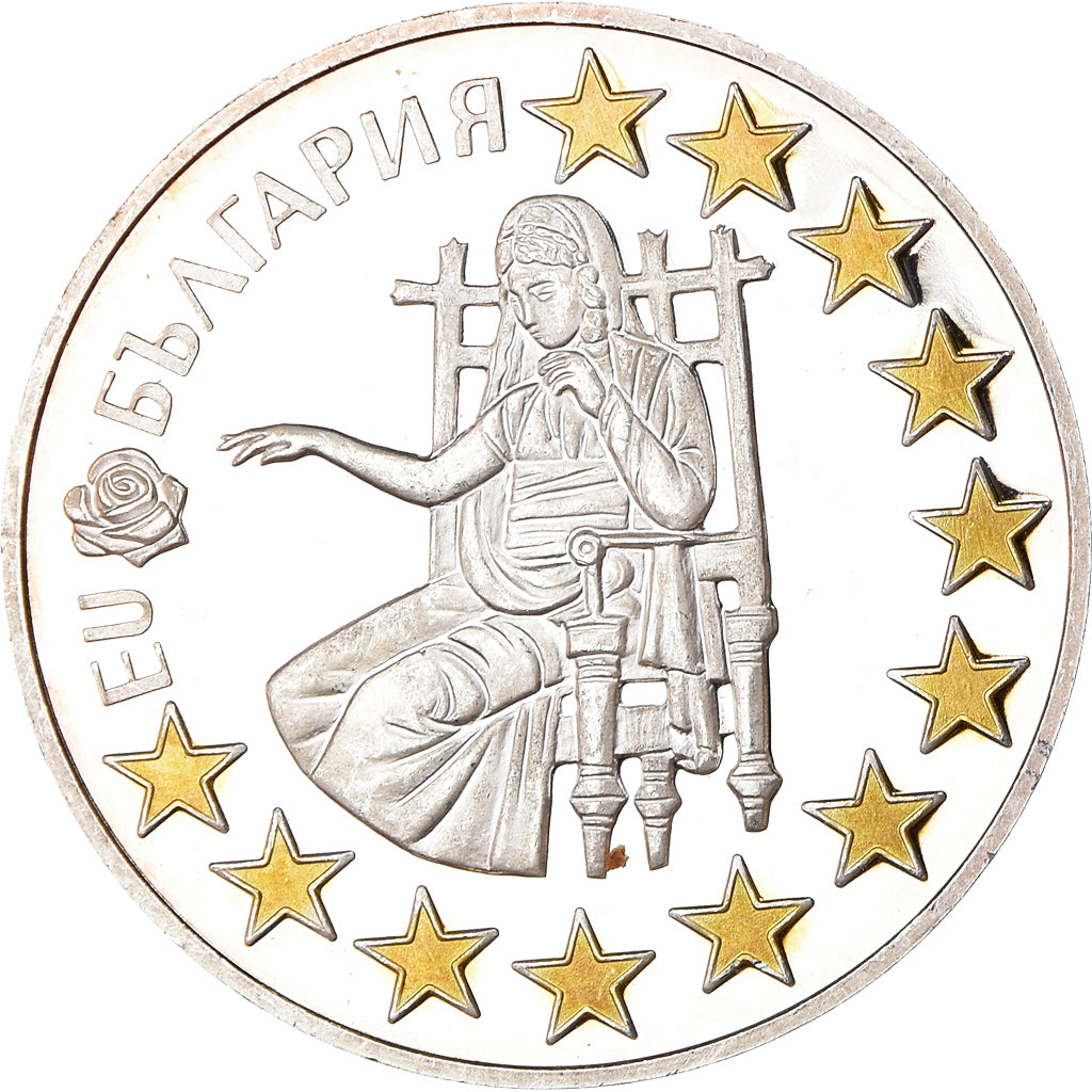 Moneta, Bulgaria, 1.95583 Leva, 2005, Proof, SPL-, Argento, KM:281