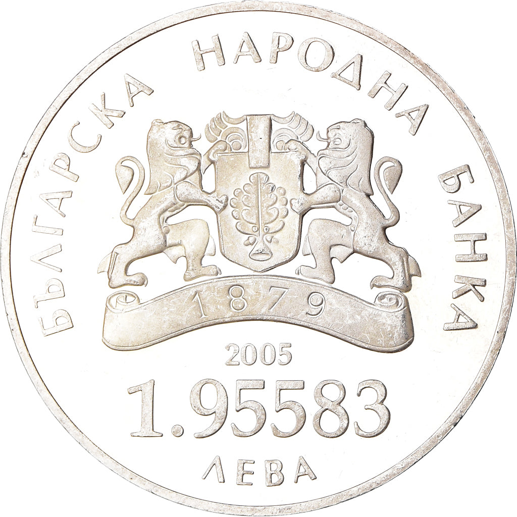 Moneta, Bulgaria, 1.95583 Leva, 2005, Proof, SPL-, Argento, KM:281