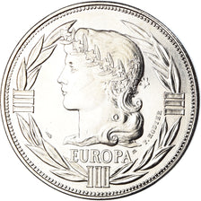 Francia, medaglia, Ecu Europa, Marianne, Society, 1987, Rodier, FDC, Rame-nichel