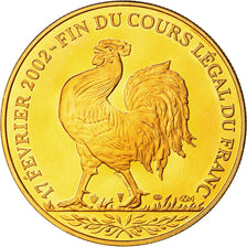 França, Medal, Coq, Fin du Cours Légal du Franc, Politics, MS(65-70)