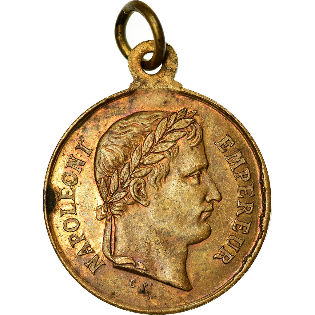 France, Médaille, Inauguration du Tombeau de Napoléon Ier, 1853, TTB+, Cuivre